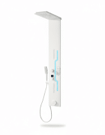 Panel de Dus Shark cu Efect de Ploaie si Jeturi cu Masaj, LED Incorporat, Alb