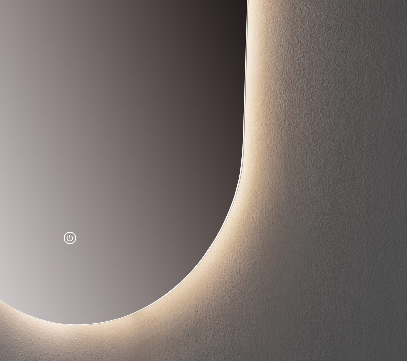 Oglinda LED Ovala Premium 60×100 cm, 3 Tipuri de Lumina – Calda, Rece, Neutra