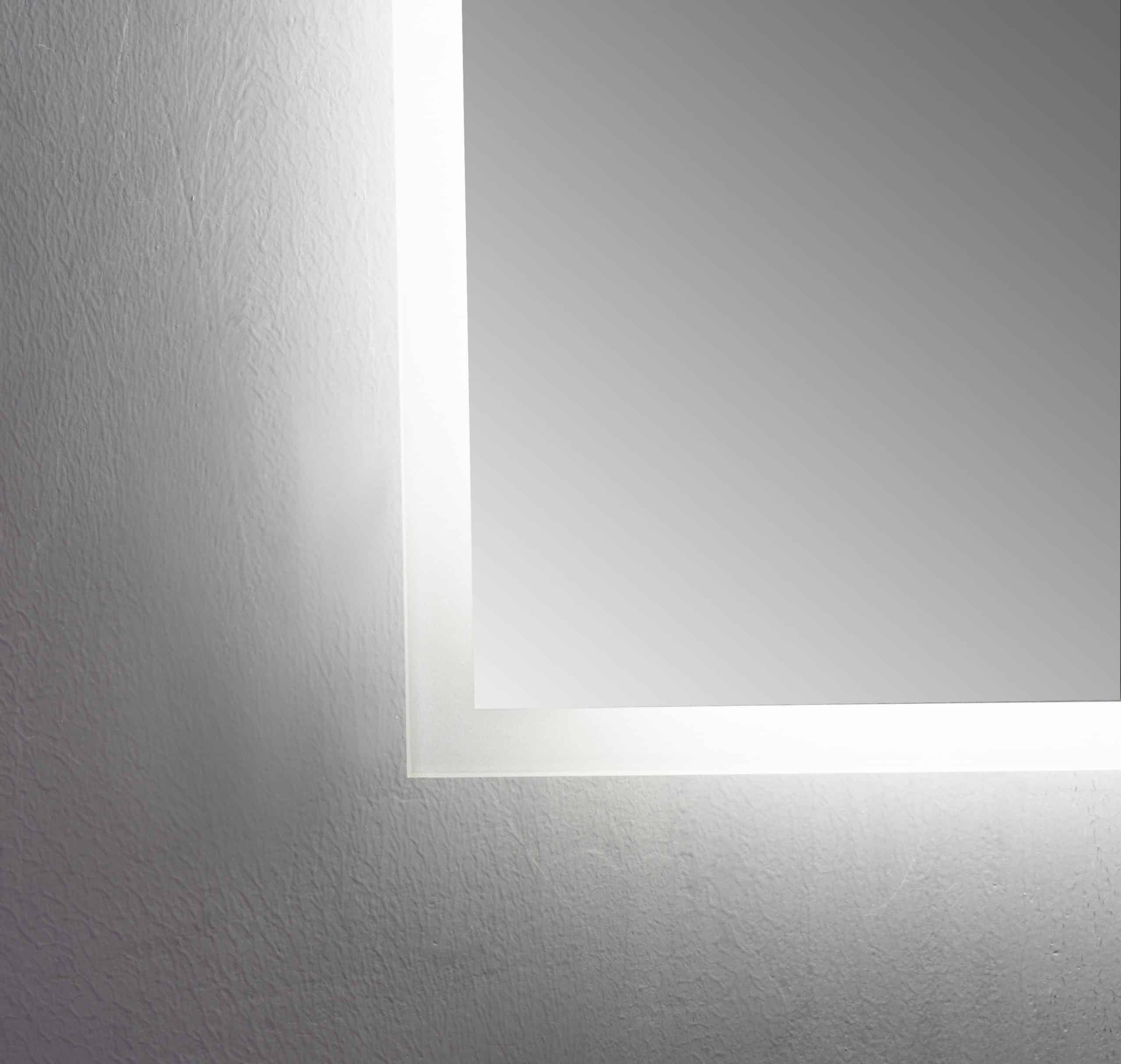 Oglindă LED Premium 75×80 cm, 3 Tipuri de Lumină – Calda, Rece, Neutra, Cu Buton Touch